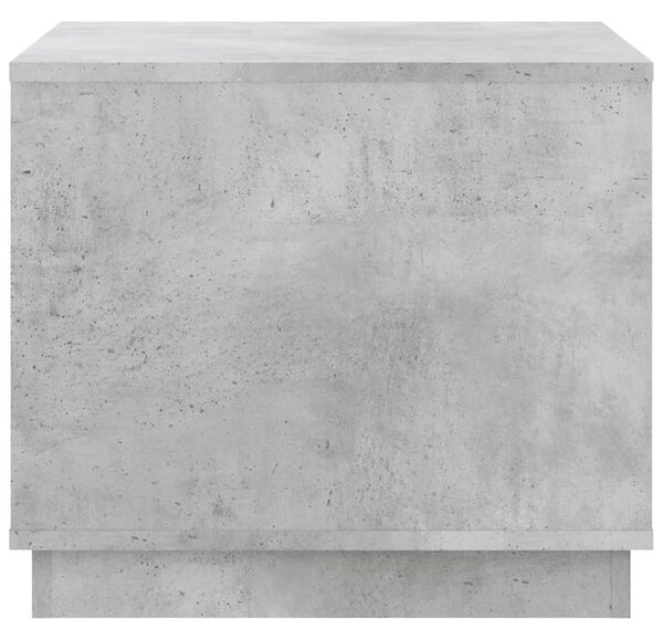 Betonszürke szerelt fa dohányzóasztal 51x50x44 cm