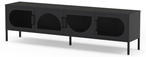 Fekete TV-állvány 180x50 cm Tayra – Marckeric