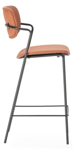 Téglavörös bárszék szett 2 db-os (ülésmagasság 68 cm) Maika – Marckeric