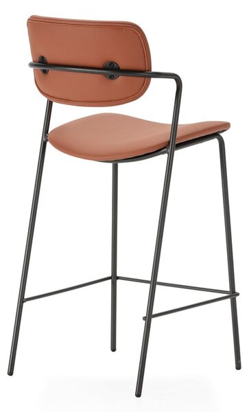 Téglavörös bárszék szett 2 db-os (ülésmagasság 68 cm) Maika – Marckeric