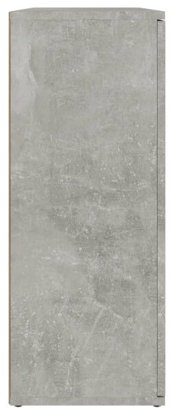 Betonszürke szerelt fa tálalószekrény 91x29,5x75 cm