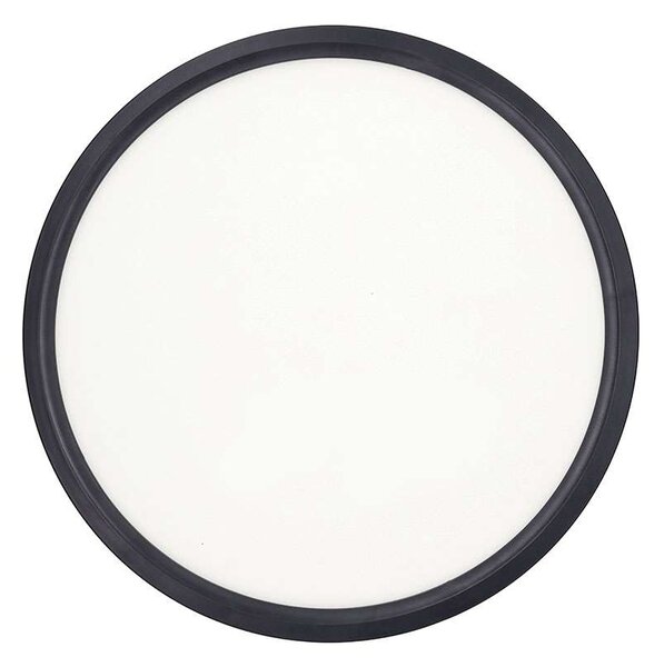 Estela LED mennyezeti lámpa távirányítóval állítható - 50 cm átmérő, fekete