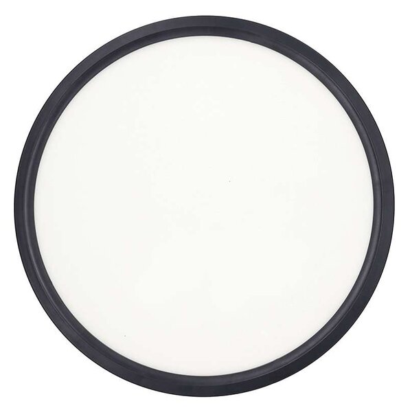 Estela LED mennyezeti lámpa távirányítóval állítható - 30 cm átmérő, fekete