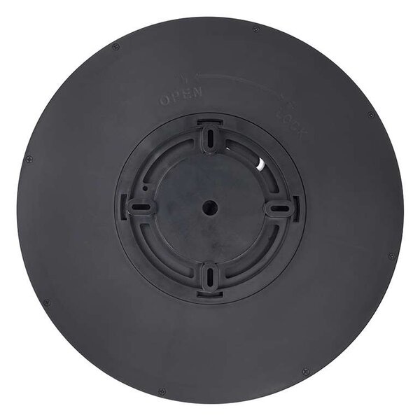 Estela LED mennyezeti lámpa távirányítóval állítható - 30 cm átmérő, fekete