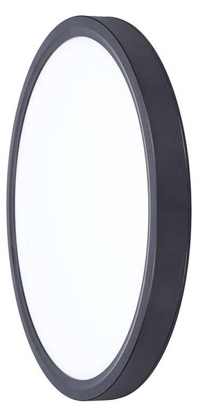 Estela LED mennyezeti lámpa távirányítóval állítható - 30 cm átmérő, fekete