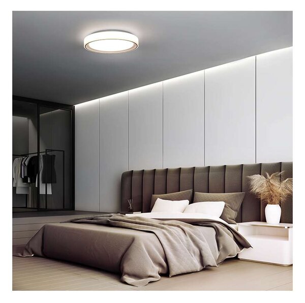 Floco LED mennyezeti lámpa távirányítóval RGB - 40 cm átmérő, fehér