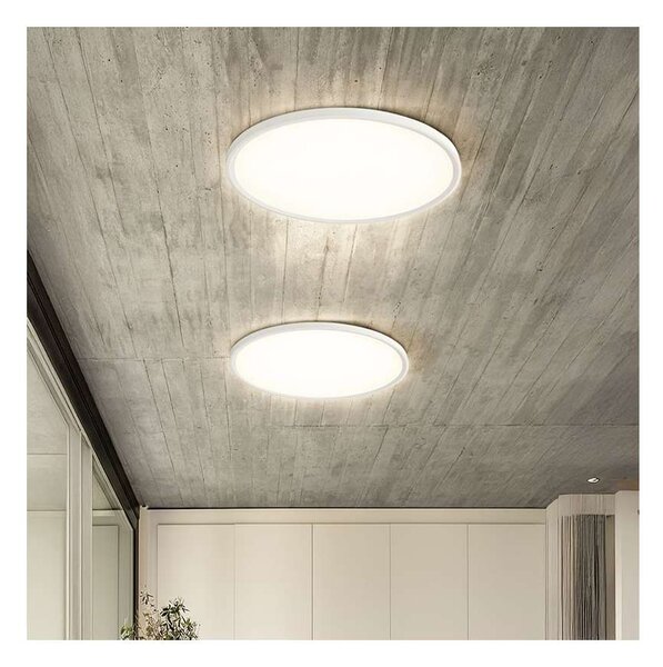 Estela Low LED mennyezeti lámpa távirányítóval UGR - 60 cm átmérő, fehér