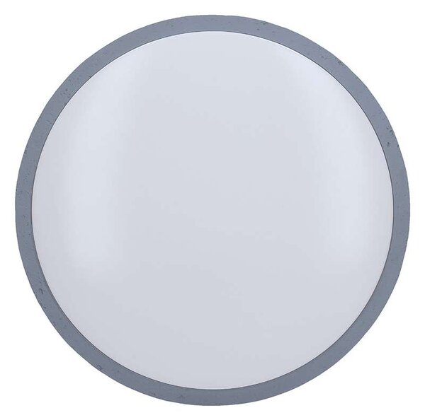 Grey LED mennyezeti lámpa távirányítóval állítható - 49 cm átmérő, szürke