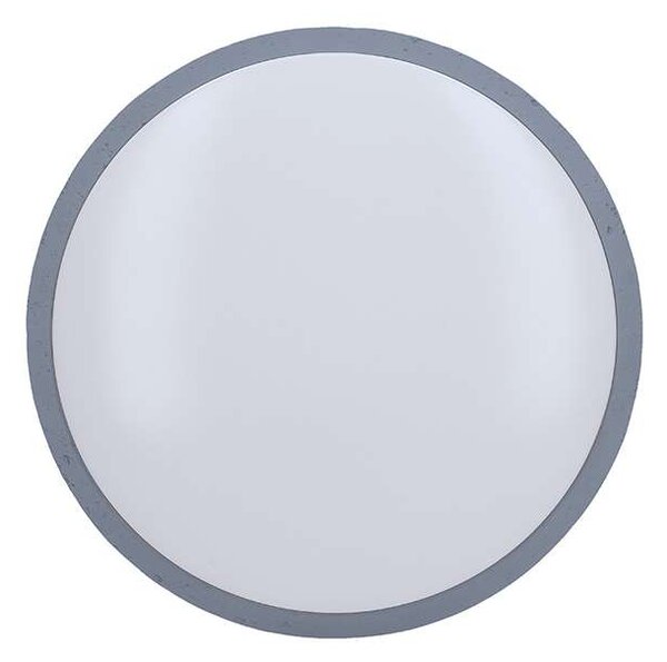 Grey LED mennyezeti lámpa távirányítóval állítható - 38 cm átmérő, szürke