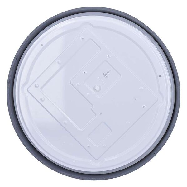 Grey LED mennyezeti lámpa távirányítóval állítható - 49 cm átmérő, szürke