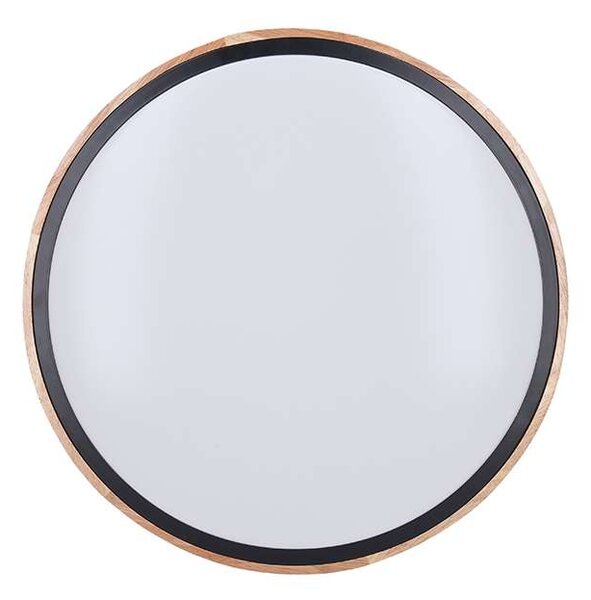 Iron Oak LED mennyezeti lámpa távirányítóval állítható - 40 cm átmérő, barna