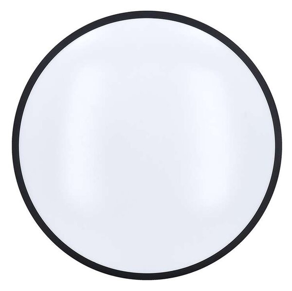 Laskos LED mennyezeti lámpa távirányítóval állítható - 39 cm átmérő, fekete