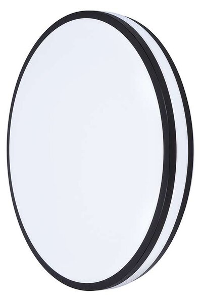 Laskos LED mennyezeti lámpa távirányítóval állítható - 39 cm átmérő, fekete
