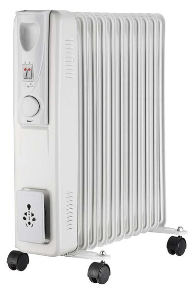 OR02 olajradiátor 2500W, fehér