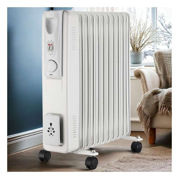 OR02 olajradiátor 2500W, fehér