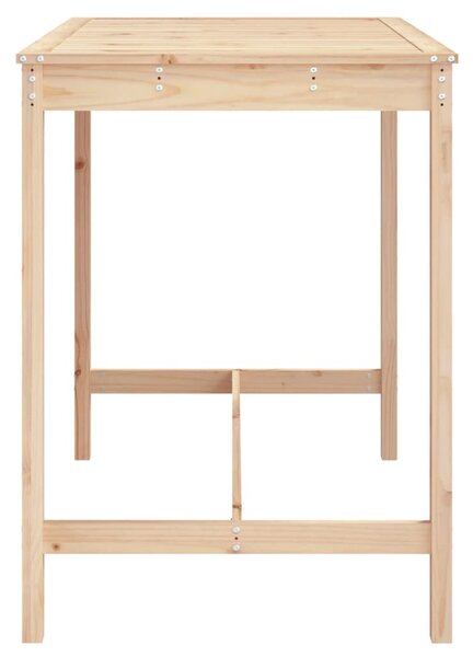 Tömör fenyőfa kerti asztal 121x82,5x110 cm