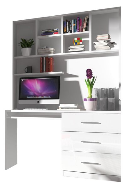 PC asztal Paradisa PD03 (fehér + fényes fehér)