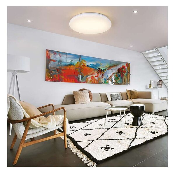 Plain LED mennyezeti lámpa állítható - 45 cm átmérő, fehér