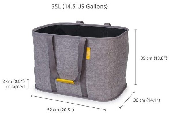 Szürke textil összehajtható szennyeskosár 55 l Hold-All Max – Joseph Joseph