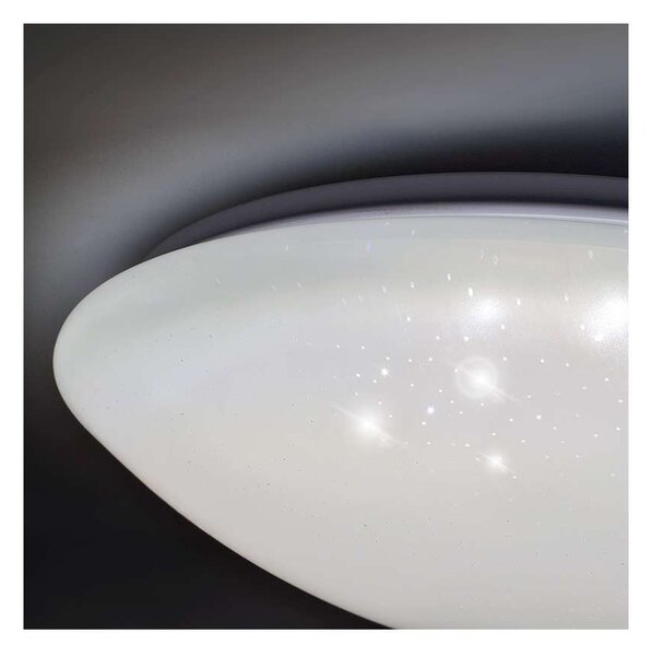 Star LED mennyezeti lámpa távirányítóval - átmérő 37 cm, fehér