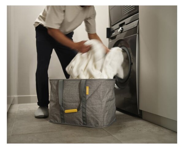 Szürke textil összehajtható szennyeskosár 55 l Hold-All Max – Joseph Joseph