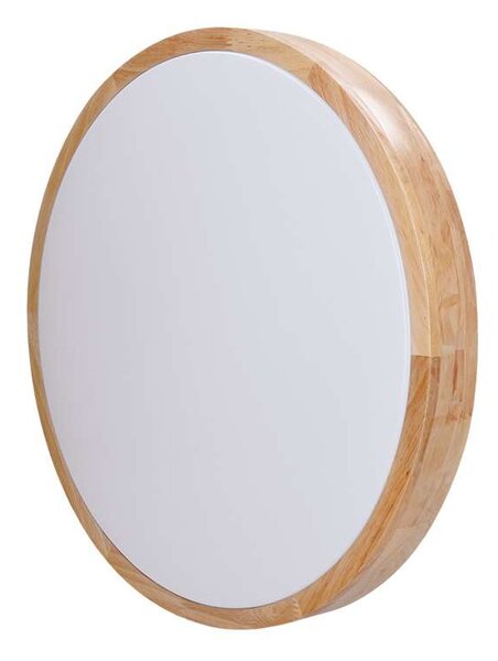 Solid Oak LED mennyezeti lámpa távirányítóval állítható - 39 cm átmérő, barna