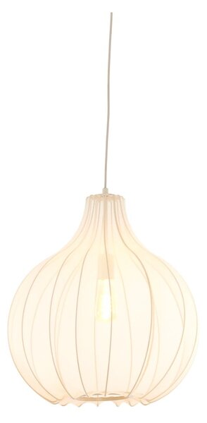 Bézs függőlámpa textil búrával ø 50 cm Elati – Light & Living
