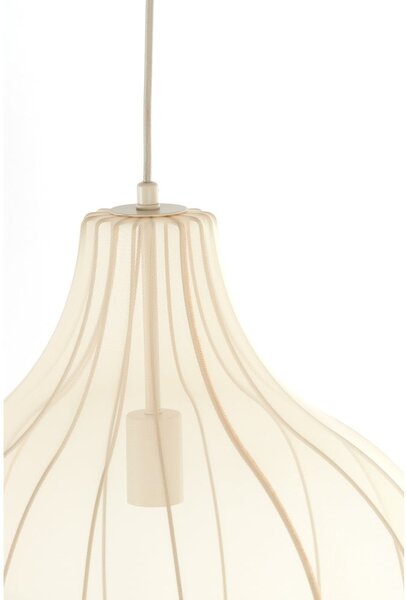 Bézs függőlámpa textil búrával ø 50 cm Elati – Light & Living