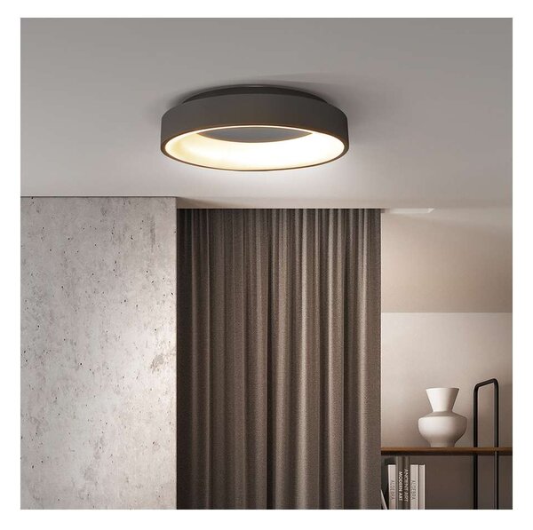 Treviso LED mennyezeti lámpa távirányítóval - átmérő 45 cm, szürke