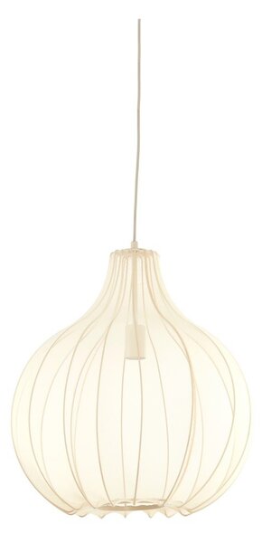 Bézs függőlámpa textil búrával ø 50 cm Elati – Light & Living