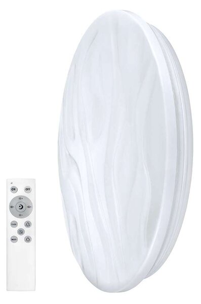 Wave LED mennyezeti lámpa RGB + CCT - 38 cm átmérő, fehér