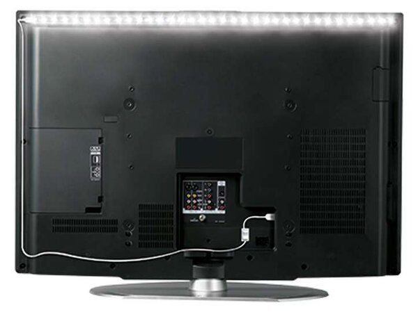 WM501 LED fényszalag TV-hez USB-vel, 100 cm, fehér