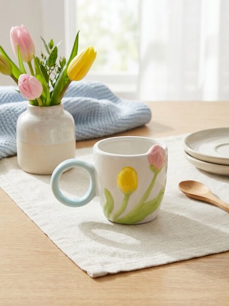 Sinsay - Bögre tulipánmintával - többszínű