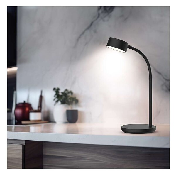 WO3000 LED asztali lámpa, fekete