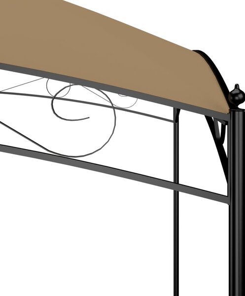 Tópszínű pavilon 3 x 3 x 2,65 m 180 g/m²