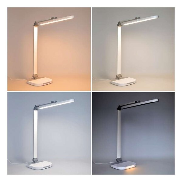 WO65 LED asztali lámpa éjszakai fénnyel, fehér