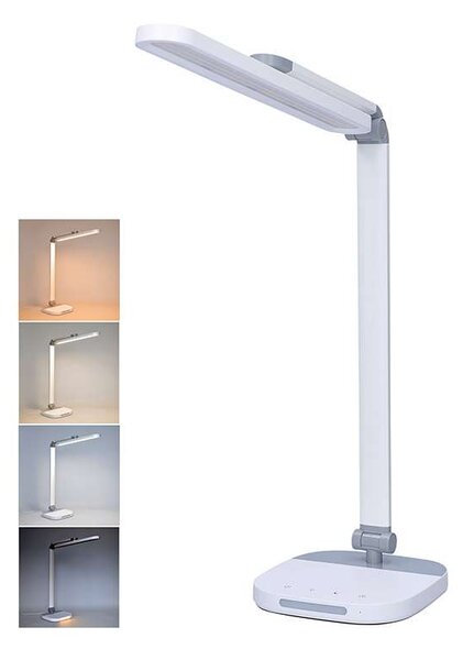 WO65 LED asztali lámpa éjszakai fénnyel, fehér