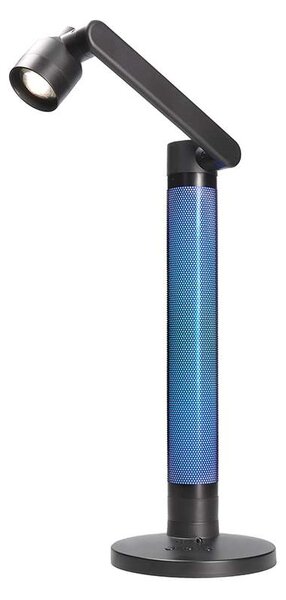 WO67 LED asztali lámpa RGB távirányítóval, fekete