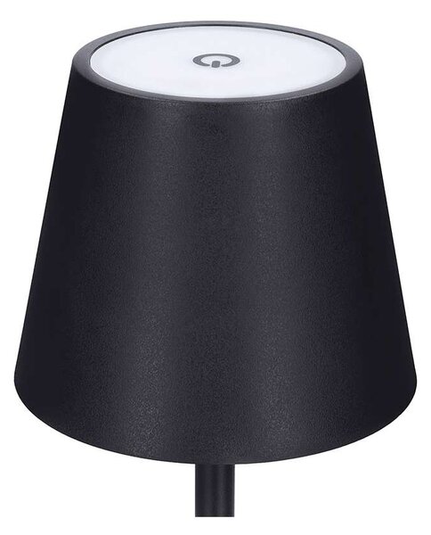 WO69 LED állólámpa újratölthető, fekete