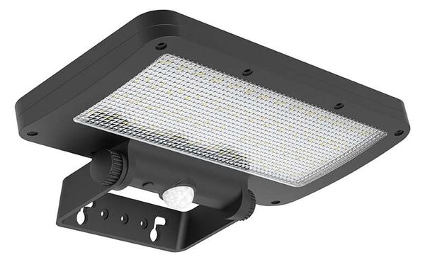 WO7204 LED szolár lámpa érzékelővel, fekete