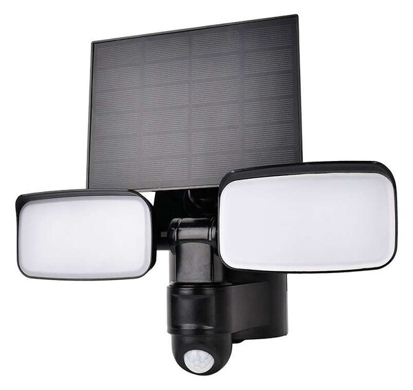 WO7203 LED szolár lámpa érzékelővel, fekete