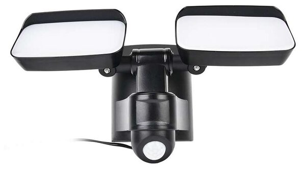 WO7203 LED szolár lámpa érzékelővel, fekete