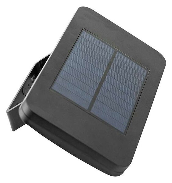 WO7204 LED szolár lámpa érzékelővel, fekete