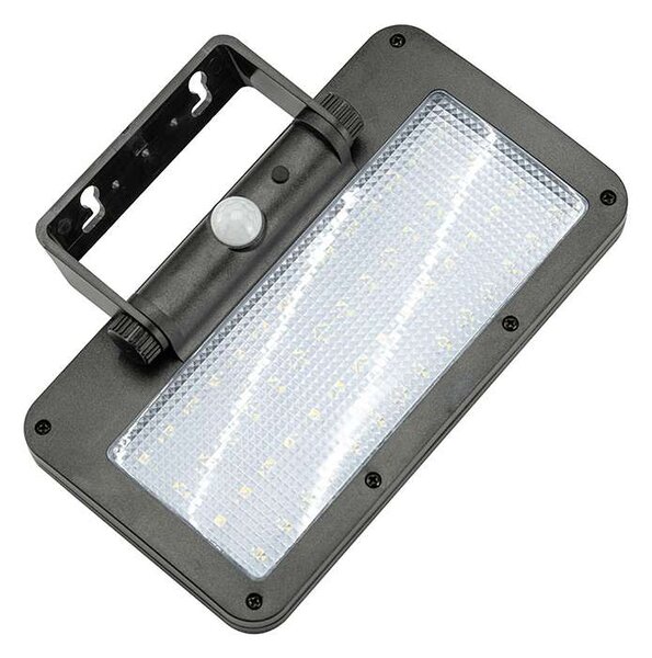 WO7204 LED szolár lámpa érzékelővel, fekete