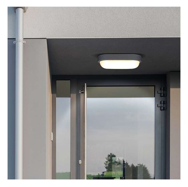 WO744 kültéri LED lámpa - ovális 21 x 10,4 cm, fehér