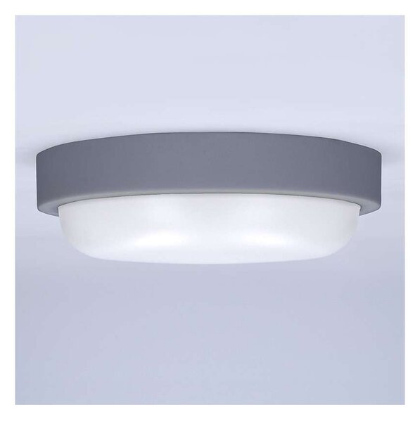 WO745 kültéri LED lámpa - kör 17 cm, szürke