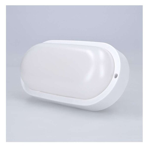 WO744 kültéri LED lámpa - ovális 21 x 10,4 cm, fehér