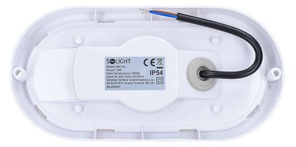 WO744 kültéri LED lámpa - ovális 21 x 10,4 cm, fehér