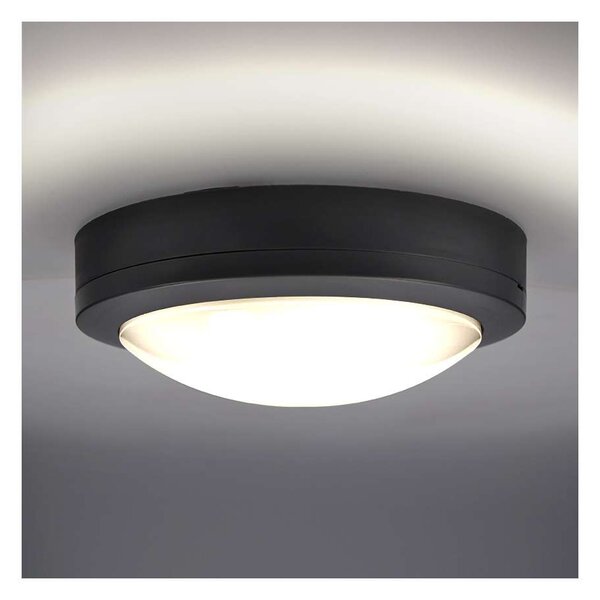 WO746 Siena kültéri LED lámpa - kör 17 cm, szürke