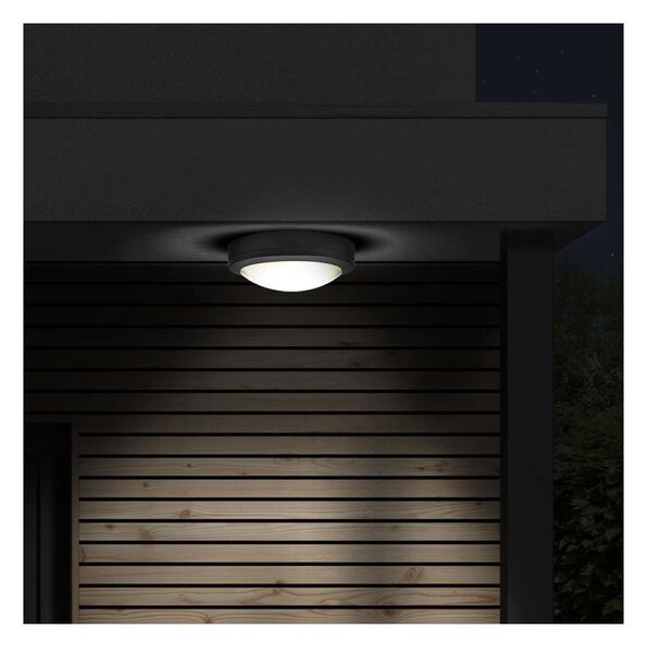 WO746 Siena kültéri LED lámpa - kör 17 cm, szürke